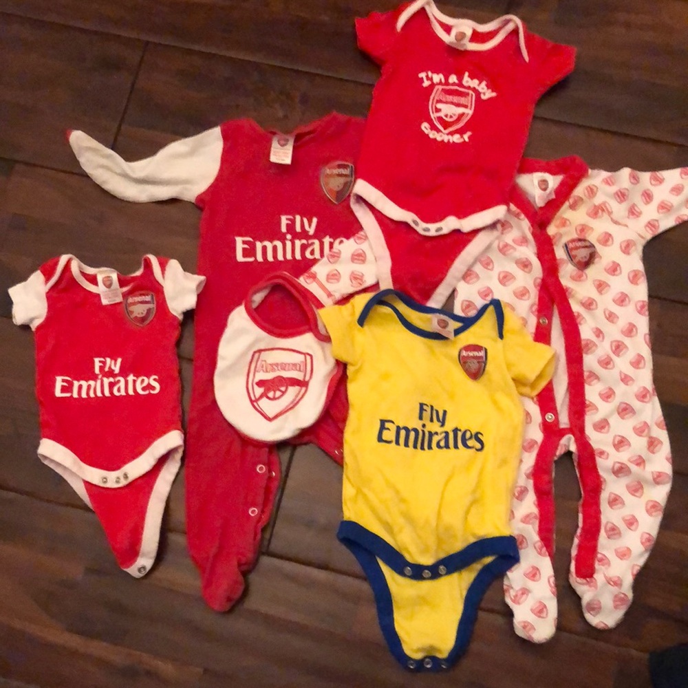 Arsenal baby onesies